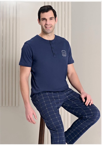 Erkek Lacivert Renk Pijama Takım 1753