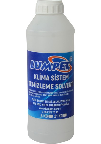 Klima Sistem Temizleme Solventi 6 Kg