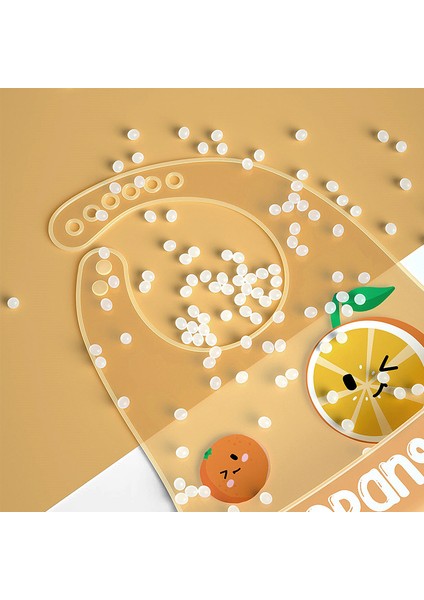 Meyve Desenli Bebek Silikon Önlük Ultra Ince Su Geçirmez Ayarlanabilir Gıda Kırıntısı Yakalayıcı Bebek Önlüğü-Kiraz (Yurt Dışından) modelleri