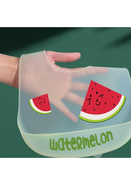 Meyve Desenli Bebek Silikon Önlük Ultra Ince Su Geçirmez Ayarlanabilir Gıda Kırıntısı Yakalayıcı Bebek Önlüğü-Turuncu (Yurt Dışından) fırsatları