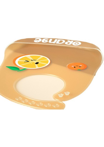 Meyve Desenli Bebek Silikon Önlük Ultra Ince Su Geçirmez Ayarlanabilir Gıda Kırıntısı Yakalayıcı Bebek Önlüğü-Turuncu (Yurt Dışından) indirimleri