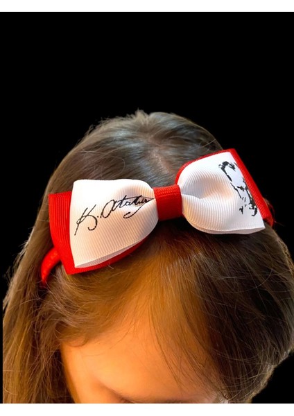 23 Nisan Türk Bayrağı Atatürk Fiyonk Kız Çocuk Kaliteli Grogren Kurdele Taç fırsatları