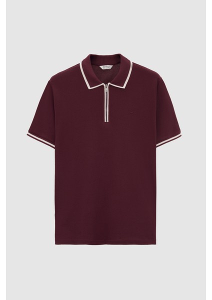 Regular Fit Mürdüm Düz T-Shirt 4HC142991002M indirimleri