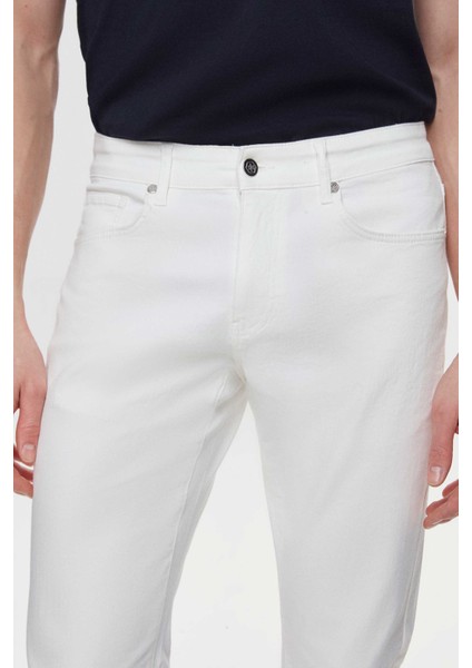 Ds Damat Slim Fit Ekru Gabardin Denim Pantolon