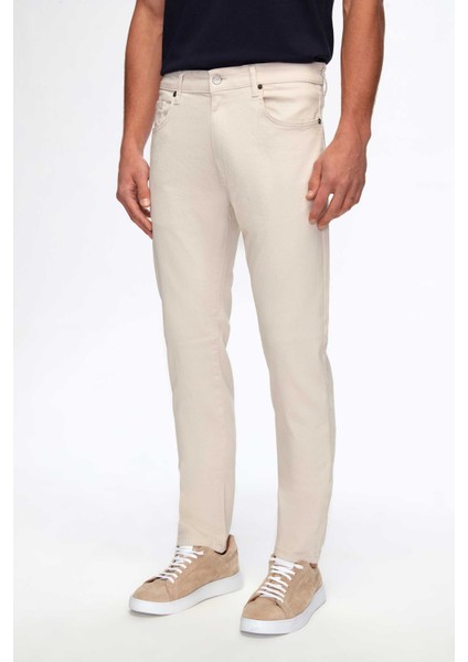 Ds Damat Slim Fit Taş Gabardin Denim Pantolon