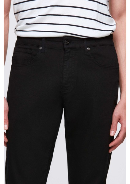 Ds Damat Slim Fit Siyah Gabardin Denim Pantolon fiyatları