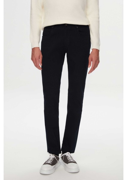 Ds Damat Slim Fit Lacivert Gabardin Denim Pantolon