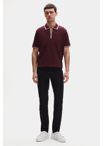 Regular Fit Mürdüm Düz T-Shirt 4HC142991002M fırsatları