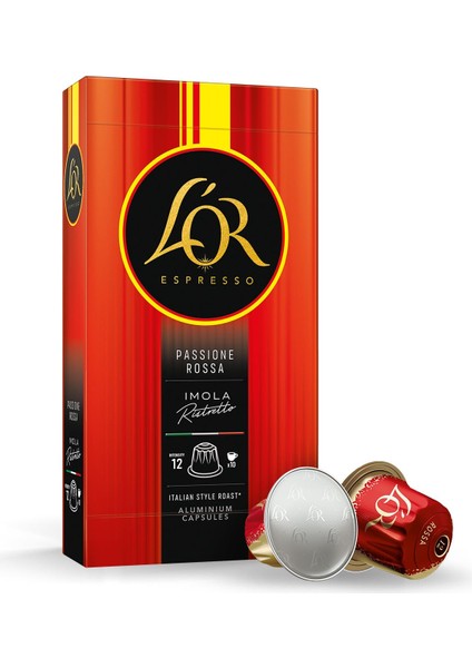 Imola Ristretto + L'or Maranello Espresso Nespresso Uyumlu Alüminyum Kapsül Kahve