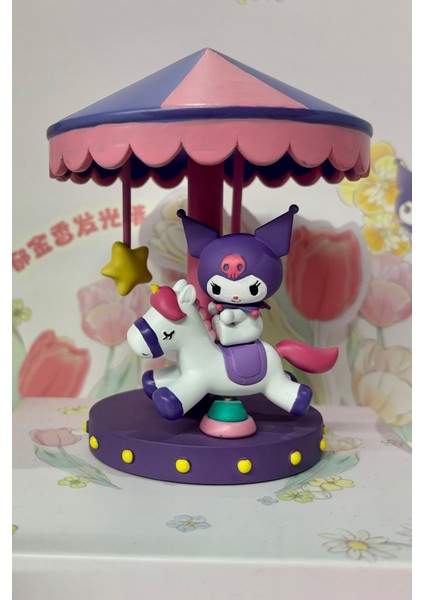 Sanrio Lisanslı Atlı Karınca Gece Lambası - Kuromi