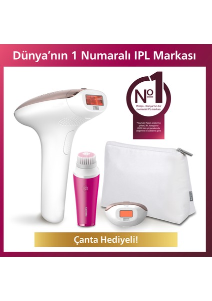 BRI924/00 Lumea Lazer Epilasyon Ipl Tüy Alma Cihazı,çanta ve Yüz Temizleme Cihazı Hediyeli