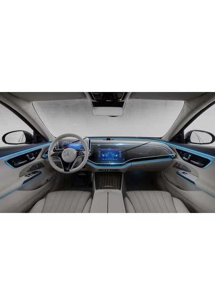 Mercedes E180 E220 E450 2024-2025 Büyük Bilgi Ekranı ve Gösterge Uyumlu 9h Nano Ekran Koruyucu