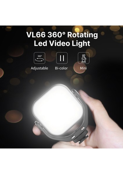 Vıjım VL66 Mini Video LED Işık 6W CRI95 Sonsuz Ayarlı (Yurt Dışından) fiyatları