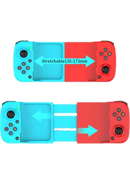 Android/ios Mobil Oyun Kumandaları Için Genişletilebilir Oyun Kumandası Desteğine Sahip D3 Gamepad
