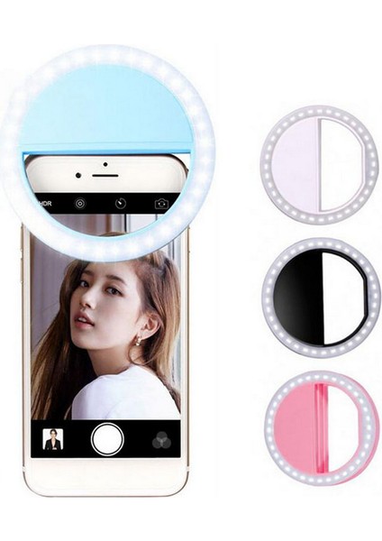 Cep Telefonu Için Taşınabilir Sie LED Işık Halkası Beyaz (Yurt Dışından) modelleri