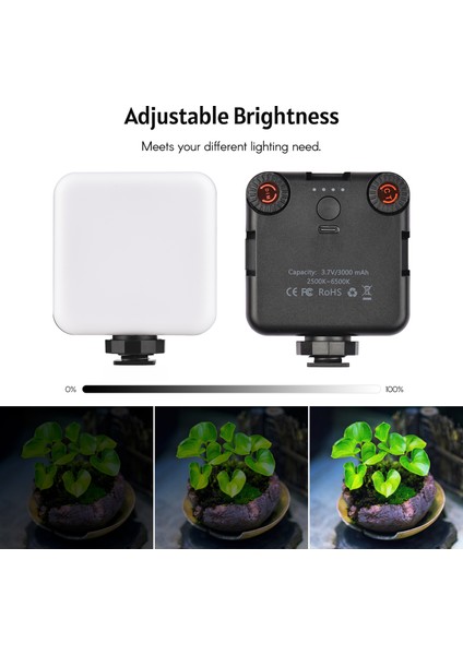 Iki Renkli Cep LED Video Işığı 2500K - 6500K Ayarlanabilir CRI95+ (Yurt Dışından) modelleri