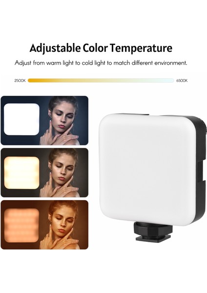 Iki Renkli Cep LED Video Işığı 2500K - 6500K Ayarlanabilir CRI95+ (Yurt Dışından) indirimleri