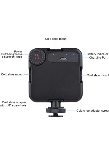 Mini Video LED Fotoğrafçılık Işığı 5.5W Kamera Üstü Işıklandırma Işığı (Yurt Dışından) fırsatları