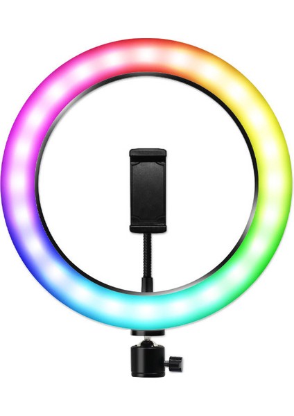 10 Inçlik Rgb LED Halka Işığı Ayarlanabilir Renkler ve Parlaklık (Yurt Dışından)