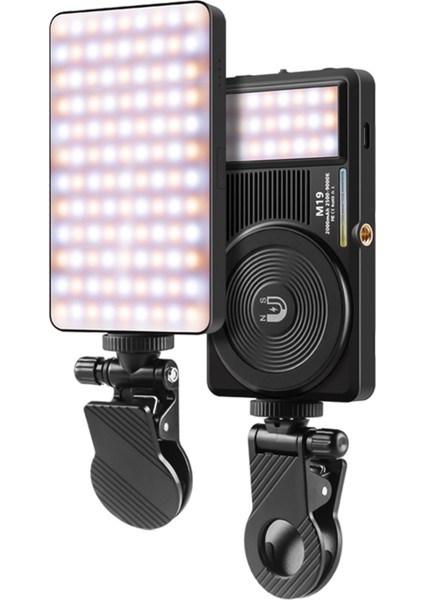 Manyetik LED Video Işığı 2500K - 9000K Parlaklık Ayarlanabilir Dahili (Yurt Dışından)