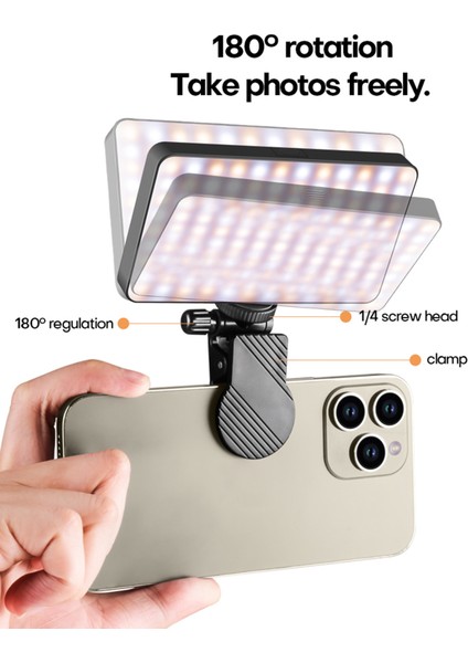 Manyetik LED Video Işığı 2500K - 9000K Parlaklık Ayarlanabilir Dahili (Yurt Dışından) fırsatları