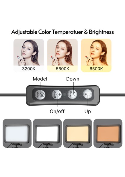 Vıjım VL108C Taşınabilir LED Video Işık Paneli 3200K - 6500K Aydınlatma Ayarlanabilir USB Güçlü (Yurt Dışından)