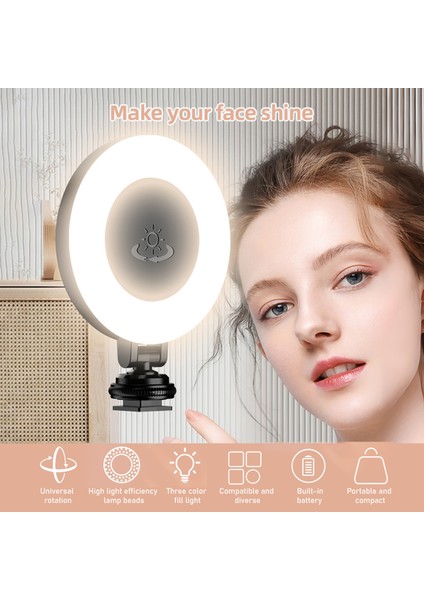 Mini Fotoğraf Çalışma Lambası Taşınabilir LED Üç Renkli 360° Dönebilen 48 LED Imleci (Yurt Dışından) fiyatları