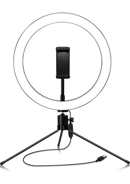 USB 10 Parlaklık Seviyesi ve 3 Aydınlatma Rengi Ile Ayarlanabilir Sie Halka Işığı (Yurt Dışından)