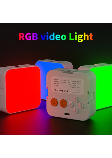 Cep Rgb Video Işığı 3000K - 6500K Parlaklık Ayarlı Gömülü Pil (Yurt Dışından) modelleri