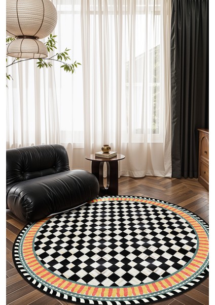 Mackenzie Modern Halı, Makinede Yıkanabilir Kaymaz Taban, Ince Salon Halısı, Mutfak Halısı ve Yolluk