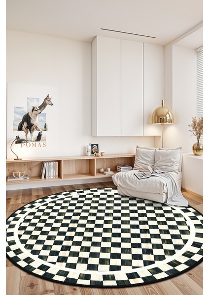 Mackenzie Modern Halı, Makinede Yıkanabilir Kaymaz Taban, Ince Salon Halısı, Mutfak Halısı ve Yolluk