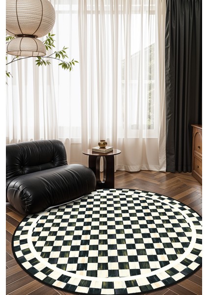 Mackenzie Modern Halı, Makinede Yıkanabilir Kaymaz Taban, Ince Salon Halısı, Mutfak Halısı ve Yolluk