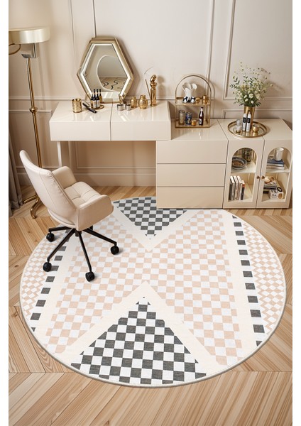 Mackenzie Modern Halı, Makinede Yıkanabilir Kaymaz Taban, Ince Salon Halısı, Mutfak Halısı ve Yolluk