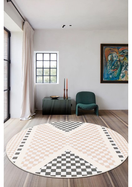 Mackenzie Modern Halı, Makinede Yıkanabilir Kaymaz Taban, Ince Salon Halısı, Mutfak Halısı ve Yolluk