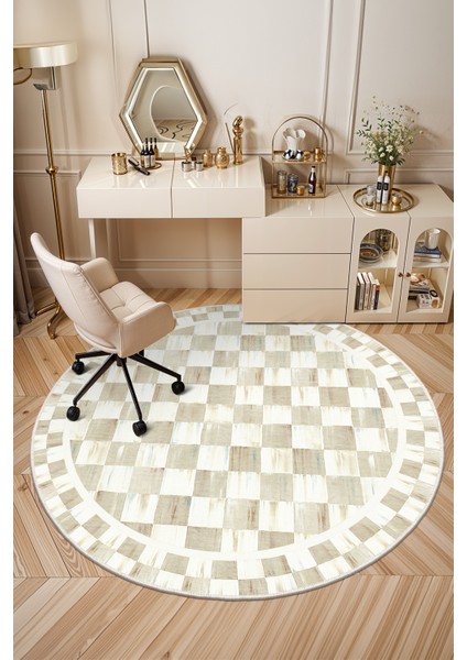 Mackenzie Modern Halı, Makinede Yıkanabilir Kaymaz Taban, Ince Salon Halısı, Mutfak Halısı ve Yolluk