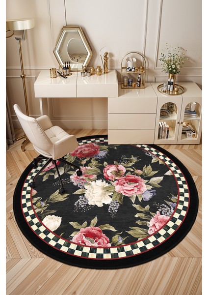 Mackenzie Modern Halı, Makinede Yıkanabilir Kaymaz Taban, Ince Salon Halısı, Mutfak Halısı ve Yolluk