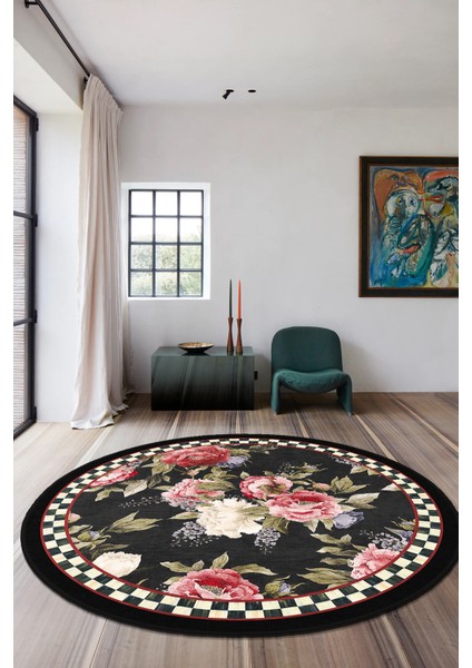 Mackenzie Modern Halı, Makinede Yıkanabilir Kaymaz Taban, Ince Salon Halısı, Mutfak Halısı ve Yolluk