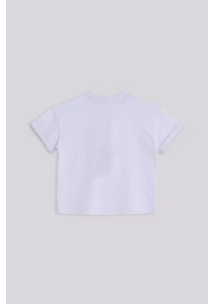 Bg Store Kız Çocuk Beyaz Tshirt modelleri
