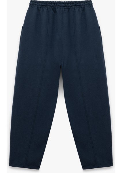 Modal Kumaş Beli Lastikli Bağlamalı Cepli Balon Fit Pantolon fiyatları