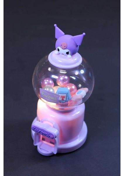 Sanrio Lisanslı Fanus Gece Lambası - Kuromi modelleri