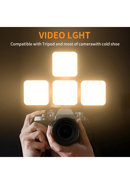 Cep LED Video Işığı 3000K - 6500K Parlaklık Ayarlanabilir Yerleşik Pil (Yurt Dışından) indirimleri