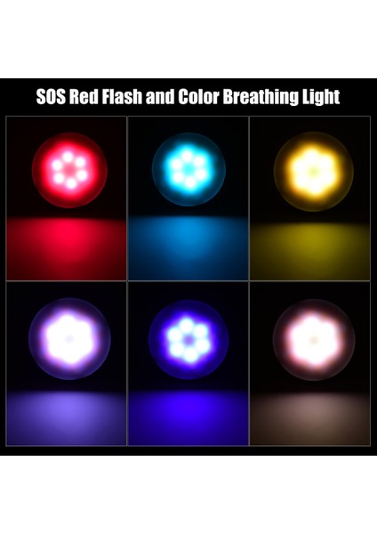 Ly-02 Mini Rgb LED Taşımalı Çok Parlak Beyaz Aydınlatma Lambası (Yurt Dışından) fırsatları