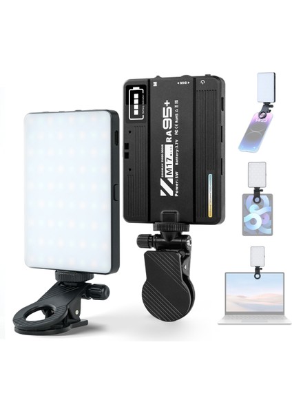 Cep LED Video Işığı 2500K - 9000K Ayarlanabilir Gömülü Pil (Yurt Dışından)