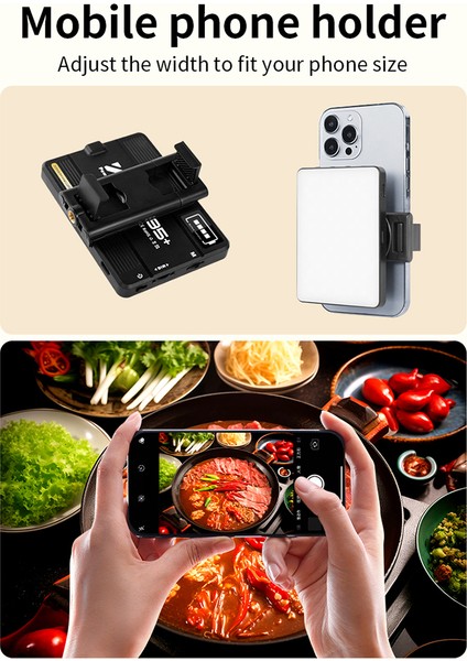 Cep LED Video Işığı 2500K - 9000K Ayarlanabilir Gömülü Pil (Yurt Dışından) modelleri