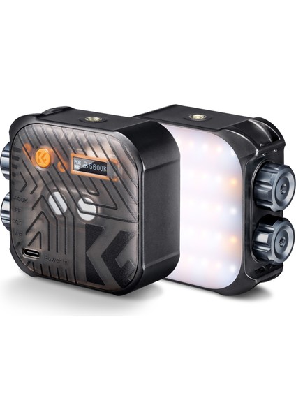 K&f Concept Cep LED Videolar Işığı CRI96+ 2500K - 9900K Parlaklık Ayarlanabilir (Yurt Dışından)