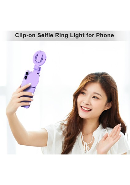 Cep Telefonu Için Kırılabilir Si Halka Işığı 3 Işık Modu 180° Dönebilen (Yurt Dışından) modelleri