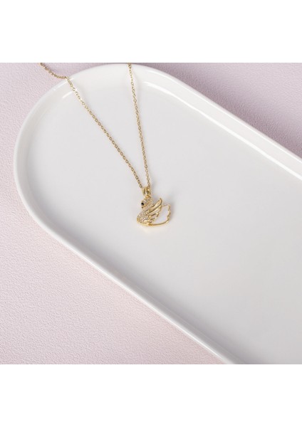 Kuğu Gold Çelik Kolye NUR-CL00306 fiyatları