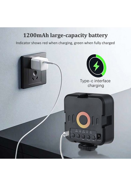 Mini Fotoğrafçılık Lambası Aydınlatma Seviyesi Ayarlanabilir Iki Renkli 70 LED Boncuk 3000K - 9000K (Yurt Dışından) fiyatları