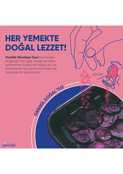 Himalaya Tuzu - SET - Granül Kristal Kaya Tuzu Pembe 500g + Seramik Değirmenli 120g fırsatları