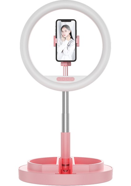 10 Inçlik Katlanabilir 360 Derece Dönen 3 Işık Modlu Si Halka Işığı (Yurt Dışından) fiyatları